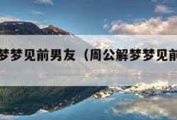 周公解梦梦见前男友（周公解梦梦见前男友死了）