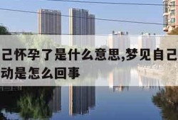 梦见自己怀孕了是什么意思,梦见自己怀孕了还有胎动是怎么回事