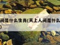 天上人间是什么生肖(天上人间是什么生肖正确答案)