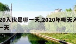 2020入伏是哪一天,2020年哪天入伏第一天